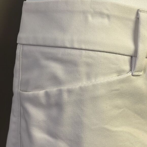 White House Black Market Cream “Perfect Form” Straight Crop Pants- Size 12 - Picture 5 of 15